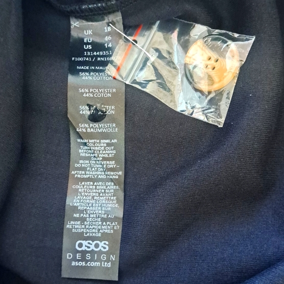 SIZE 14. ASOS DESIGN LONGLINE FLANNEL CARDIGAN OVERSIZED - Picture 8 of 9